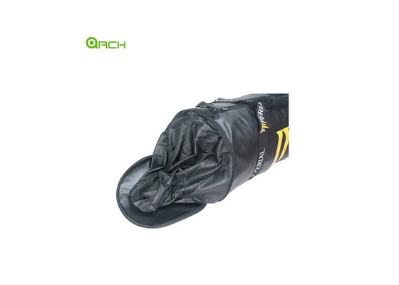 Saco de ginástica de PU barato com bolso de sapatos de um lado