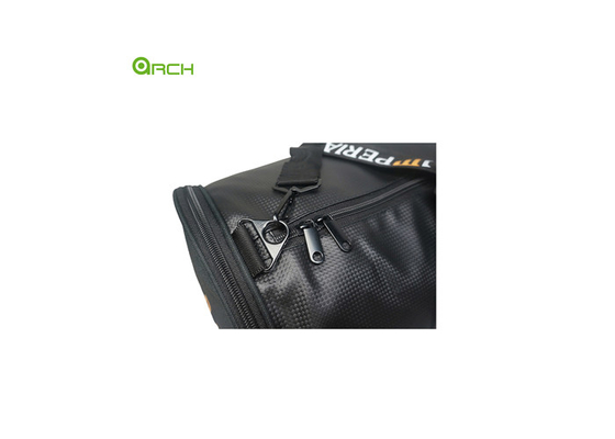 Saco de ginástica de PU barato com bolso de sapatos de um lado