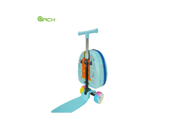 Preço de fábrica KIDS Trolley bagagem de lado duro com scooter